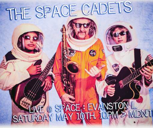 The Space Cadets Senya Rogers-Kaufman guitar, Daniel Perez bass, Michael Jackson sax
