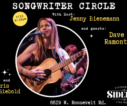 Songwriter Circle Hosted By JENNY BIENEMANN and guests Dave Romant and Chris Siebold