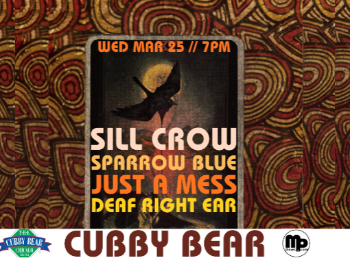 SILL CROW SPARROW BLUE JUST A MESS DEAF RIGHT EAR